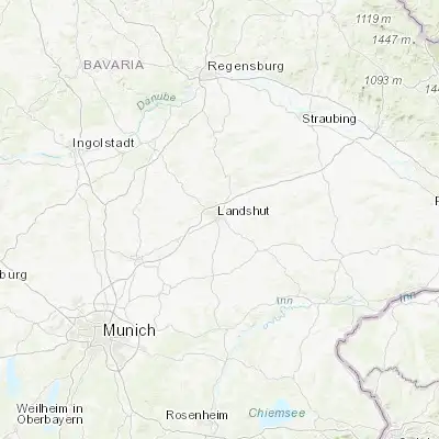 Map showing location of Landshut (48.529610, 12.161790)