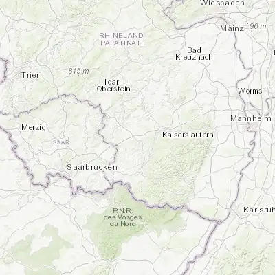 Map showing location of Landstuhl (49.413060, 7.570210)