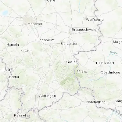 Map showing location of Langelsheim (51.937890, 10.332640)