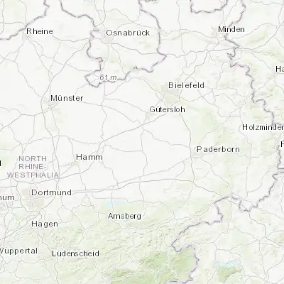 Map showing location of Langenberg (51.772060, 8.318090)