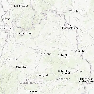Map showing location of Langenbrettach (49.226010, 9.418420)
