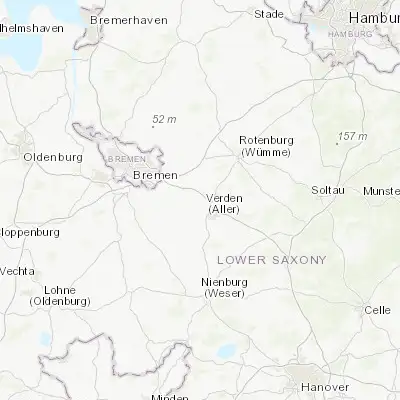 Map showing location of Langwedel (52.978640, 9.185420)