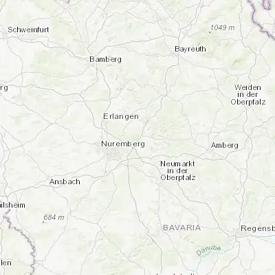 Map showing location of Lauf an der Pegnitz (49.513860, 11.282470)