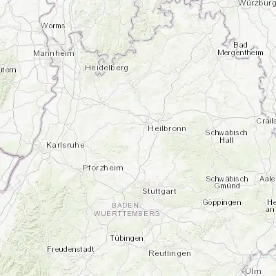 Map showing location of Lauffen am Neckar (49.073400, 9.145670)