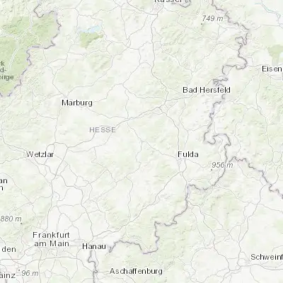 Map showing location of Lauterbach (50.635580, 9.397770)
