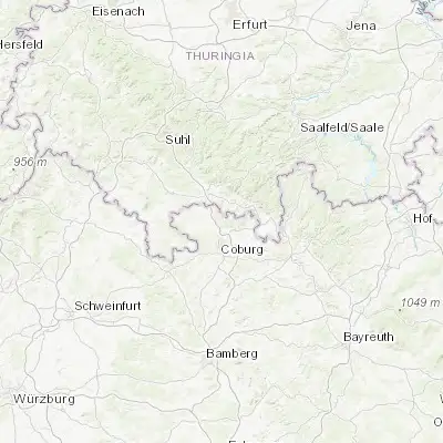 Map showing location of Lautertal (50.333330, 10.966670)