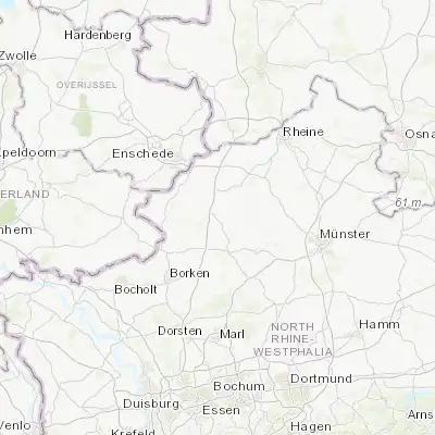 Map showing location of Legden (52.033330, 7.100000)