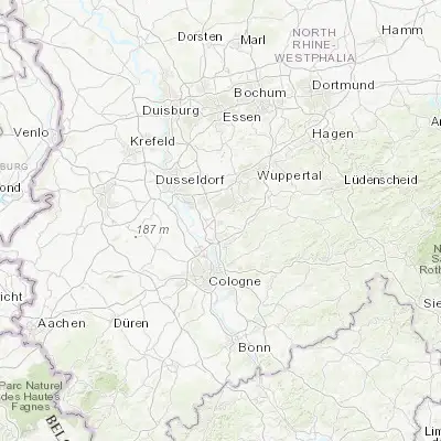 Map showing location of Leichlingen (51.106280, 7.018730)