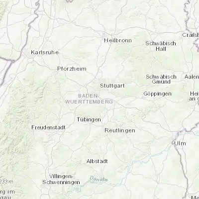 Map showing location of Leinfelden-Echterdingen (48.694060, 9.168090)