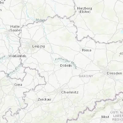 Map showing location of Leisnig (51.157430, 12.927900)