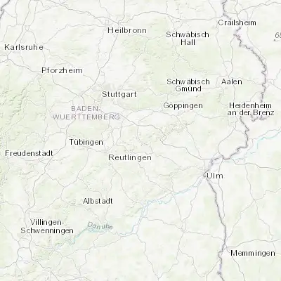 Map showing location of Lenningen (48.550480, 9.476740)