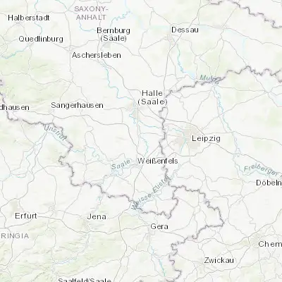 Map showing location of Leuna (51.317830, 12.015890)