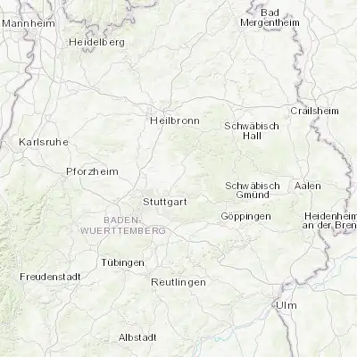 Map showing location of Leutenbach (48.887910, 9.392670)