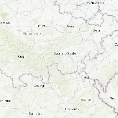 Map showing location of Leutenberg (50.563540, 11.456190)