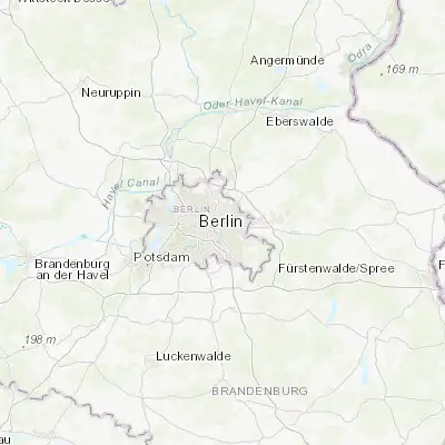 Map showing location of Lichtenberg (52.513950, 13.499750)