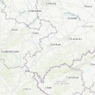 Map showing location of Lichtentanne (50.692550, 12.425850)