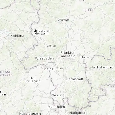 Map showing location of Liederbach (50.122210, 8.493970)