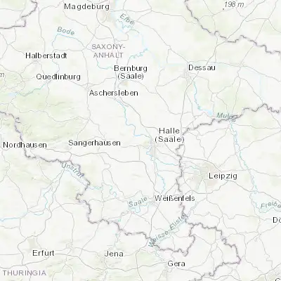 Map showing location of Lieskau (51.503950, 11.862080)