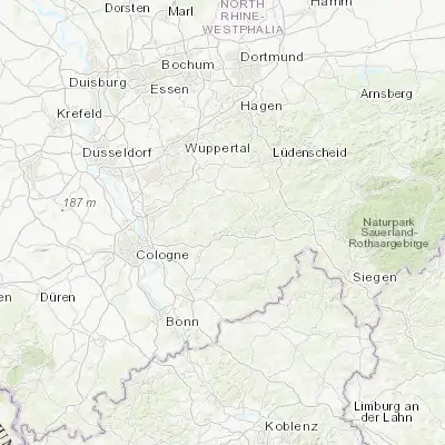 Map showing location of Lindlar (51.019590, 7.377580)