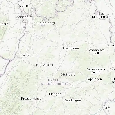Map showing location of Löchgau (49.003610, 9.106390)
