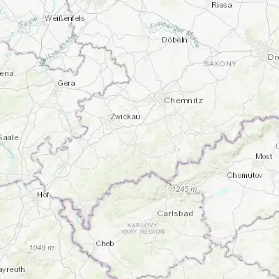 Map showing location of Lößnitz (50.621810, 12.731470)