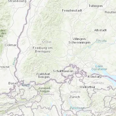 Map showing location of Löffingen (47.884050, 8.343840)