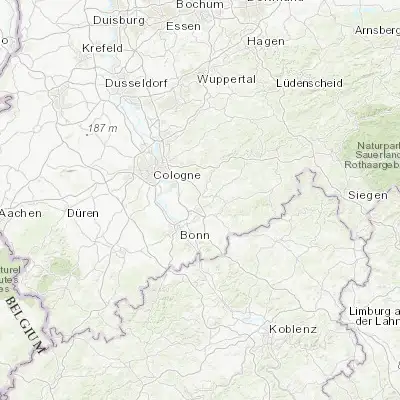 Map showing location of Lohmar (50.838680, 7.213990)