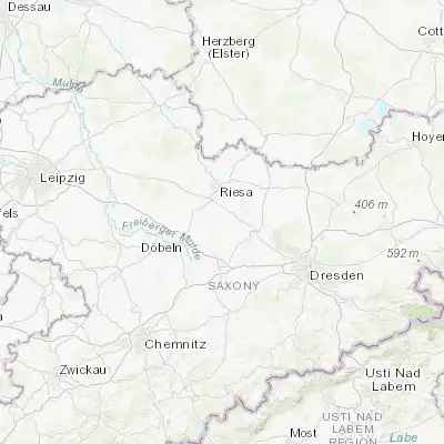 Map showing location of Lommatzsch (51.195370, 13.309170)