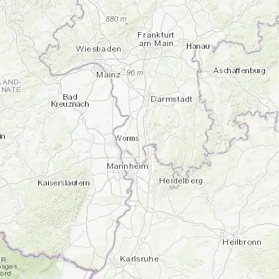 Map showing location of Lorsch (49.650000, 8.566670)