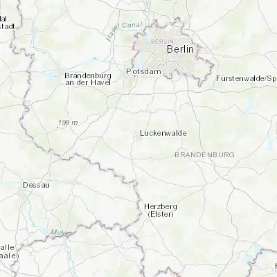 Map showing location of Luckenwalde (52.090290, 13.167720)