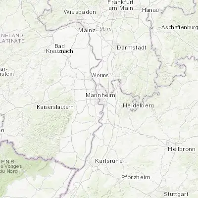 Map showing location of Ludwigshafen am Rhein (49.481210, 8.446410)