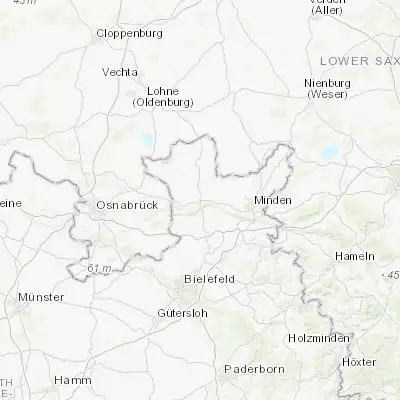 Map showing location of Lübbecke (52.306990, 8.614230)