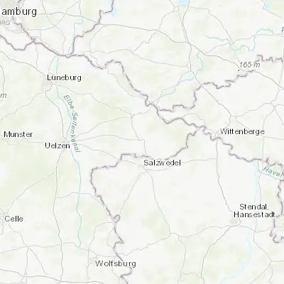 Map showing location of Lüchow (52.968110, 11.153970)