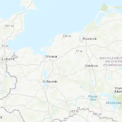 Map showing location of Lüdersdorf (53.868350, 11.749020)