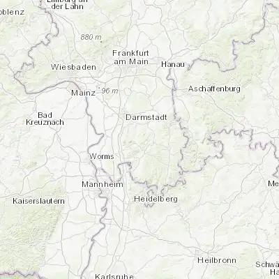 Map showing location of Lützelbach (49.742330, 8.766870)