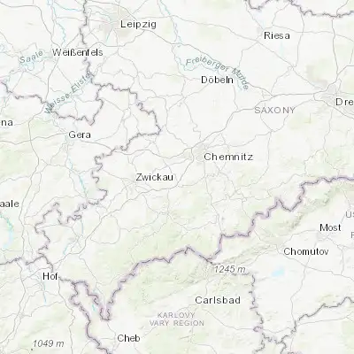Map showing location of Lugau (50.738430, 12.748610)
