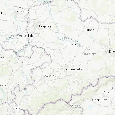 Map showing location of Lunzenau (50.962690, 12.755940)
