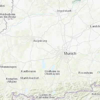 Map showing location of Maisach (48.216670, 11.266670)