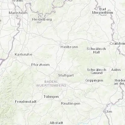 Map showing location of Marbach am Neckar (48.939640, 9.259950)