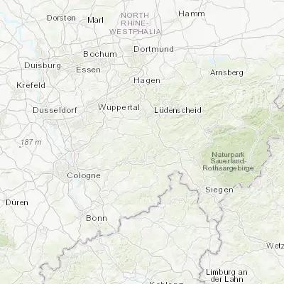 Map showing location of Marienheide (51.083170, 7.530870)