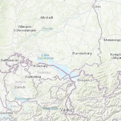 Map showing location of Markdorf (47.719160, 9.390280)