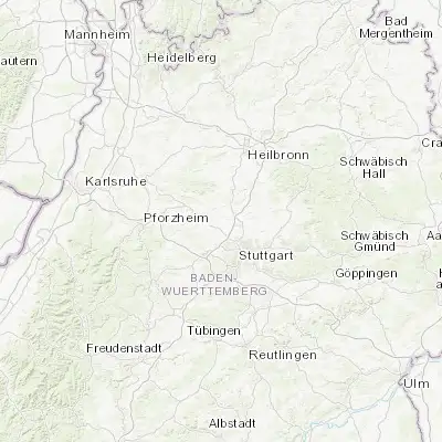 Map showing location of Markgröningen (48.904930, 9.080590)