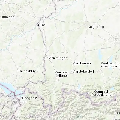 Map showing location of Markt Rettenbach (47.947330, 10.396080)