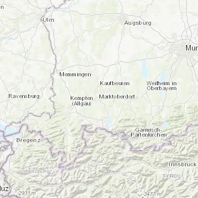 Map showing location of Marktoberdorf (47.779640, 10.617130)