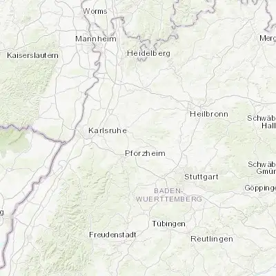 Map showing location of Maulbronn (48.999580, 8.803370)