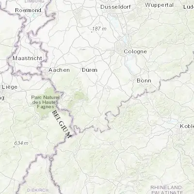 Map showing location of Mechernich (50.593040, 6.652240)
