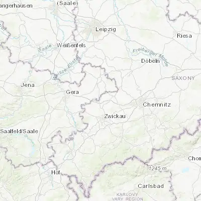 Map showing location of Meerane (50.846880, 12.464730)