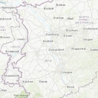 Map showing location of Meerbusch (51.252680, 6.688070)