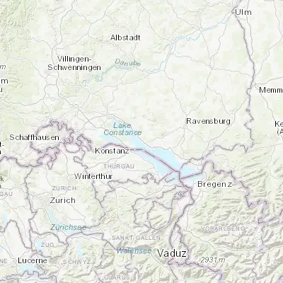 Map showing location of Meersburg (47.694190, 9.271130)