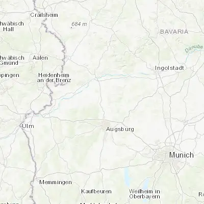 Map showing location of Meitingen (48.545860, 10.851790)